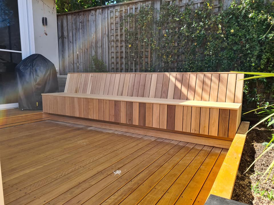 Timber Bench & Alfresco Dining Area