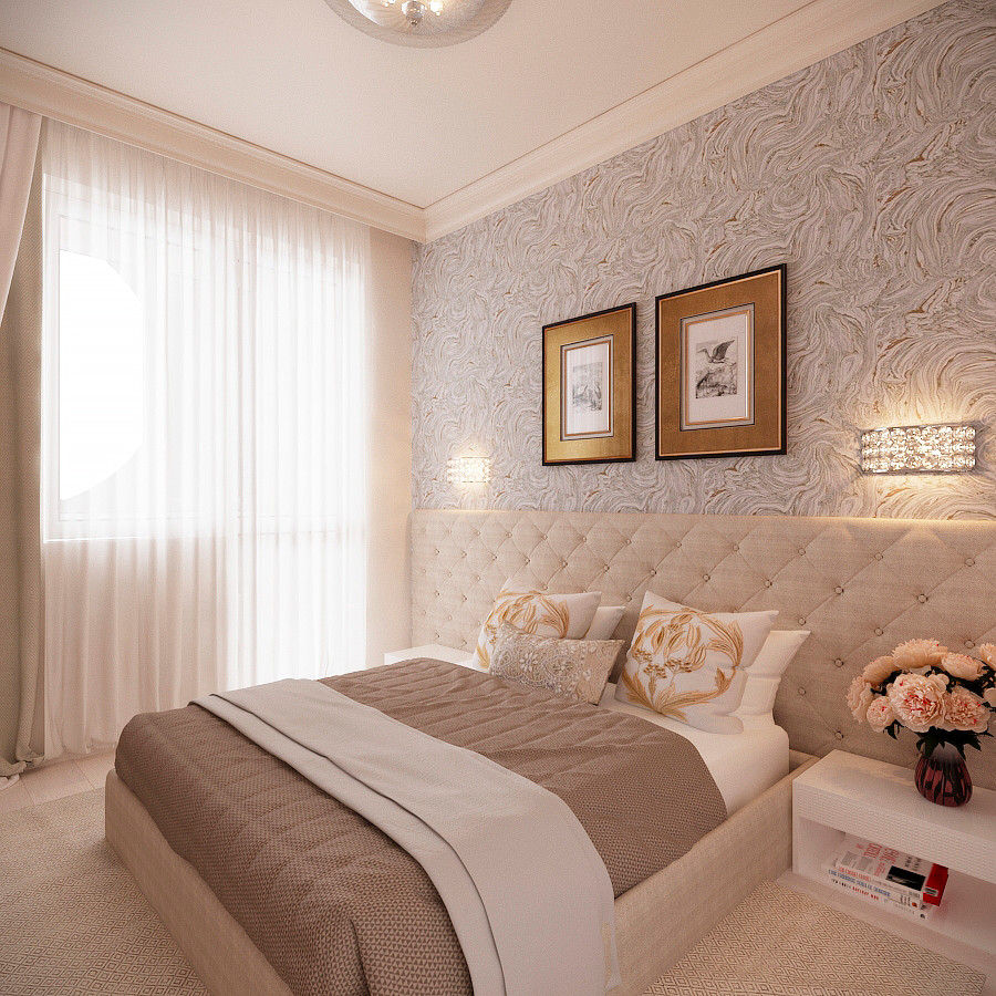 Дизайн трехкомнатной квартиры.