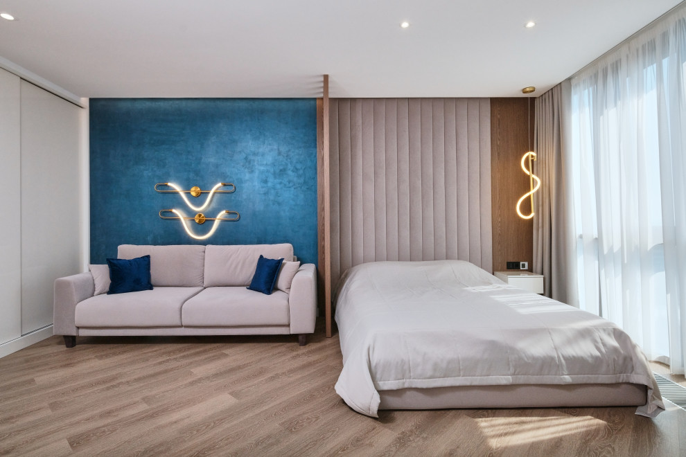 Квартира с акцентами синего ЖК  Морская Симфония