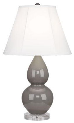 Robert Abbey Double Gourd Accent Lamp in Smokey Taupe
