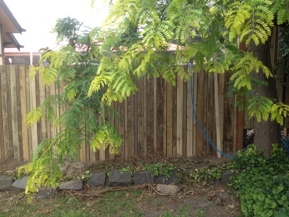 decorative boundary timber fence Rustic Melbourne by Fletchers