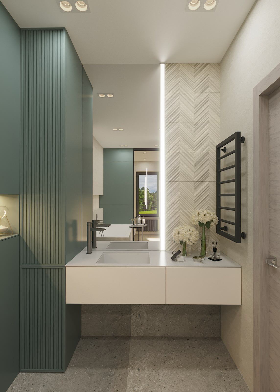 Дом с 2х светной гостиной