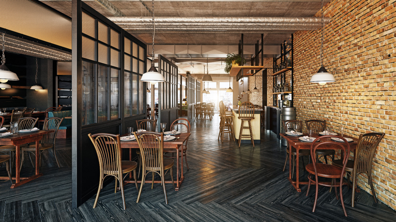 Earthy Tones in a Modern Restaurant in Swiss Cottage