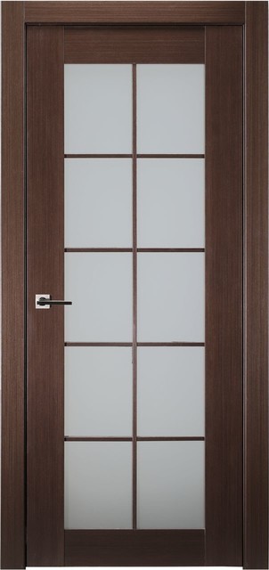 Mia 10 Lite Vetro Wenge Transitional Interior Doors By