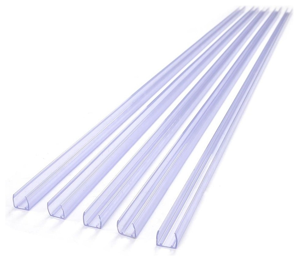 Delight 5-Pieces 39"x1/2" Channel Mounting Holder for 9/16" LED Neon Flex Strip