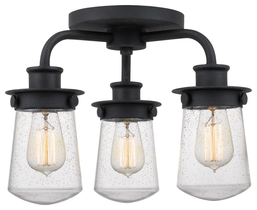Quoizel Lwn1716 Lewiston 3 Light 16 Wide Flush Mount Ceiling
