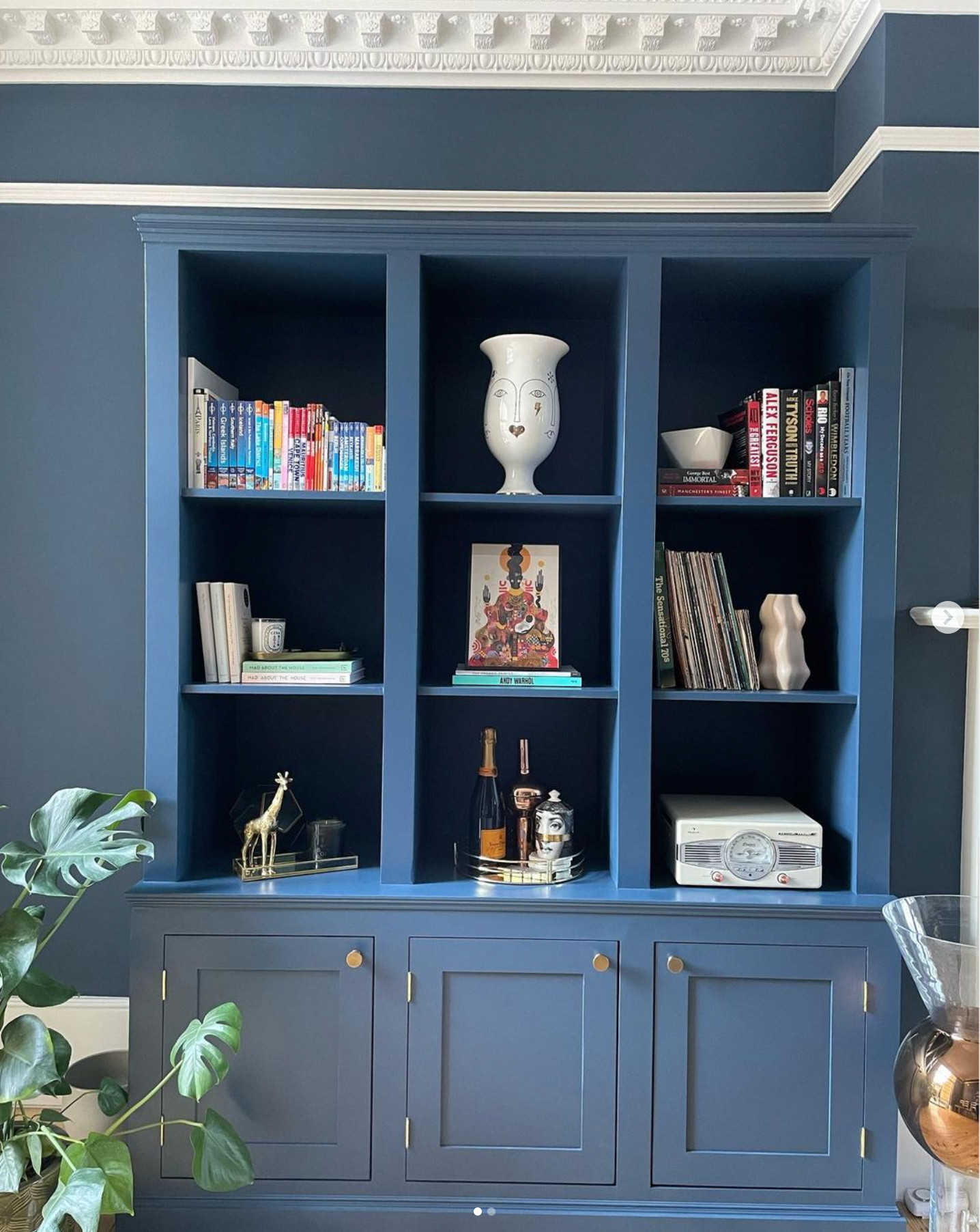 Bespoke fully integrated media wall unit in Wanstead, London