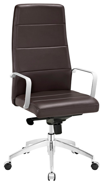 Modway EEI-2120-BRN Stride Highback Office Chair, Brown