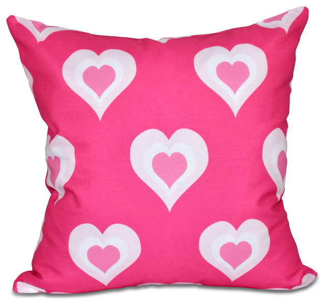 Valentine Print Outdoor Pillow 