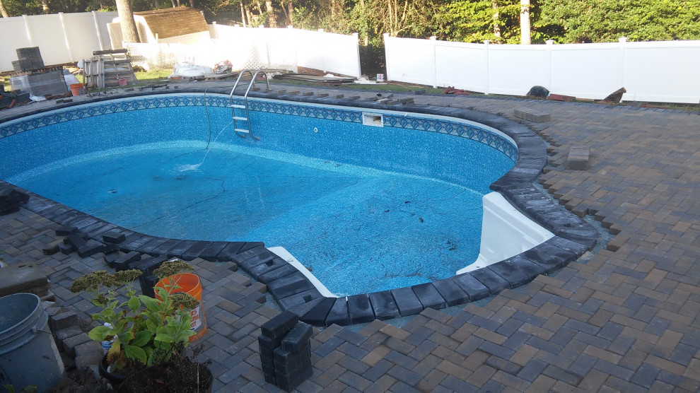 Pool Flagstone Patio , Flagstone Patio , Flagstone Patio , Brick Wall