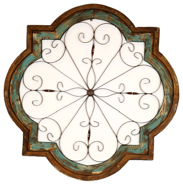 Hacienda Architectural Window French Country Outdoor Wall Art by