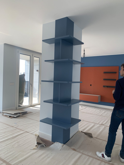 INTERIOR DESIGN APPARTAMENTO/LIVING modern-buecherregale