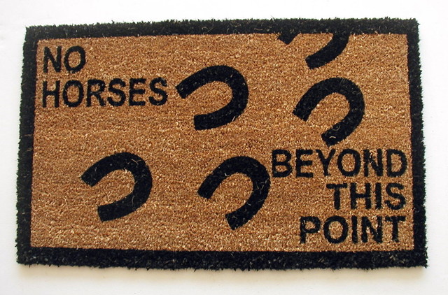 No Horses Doormat