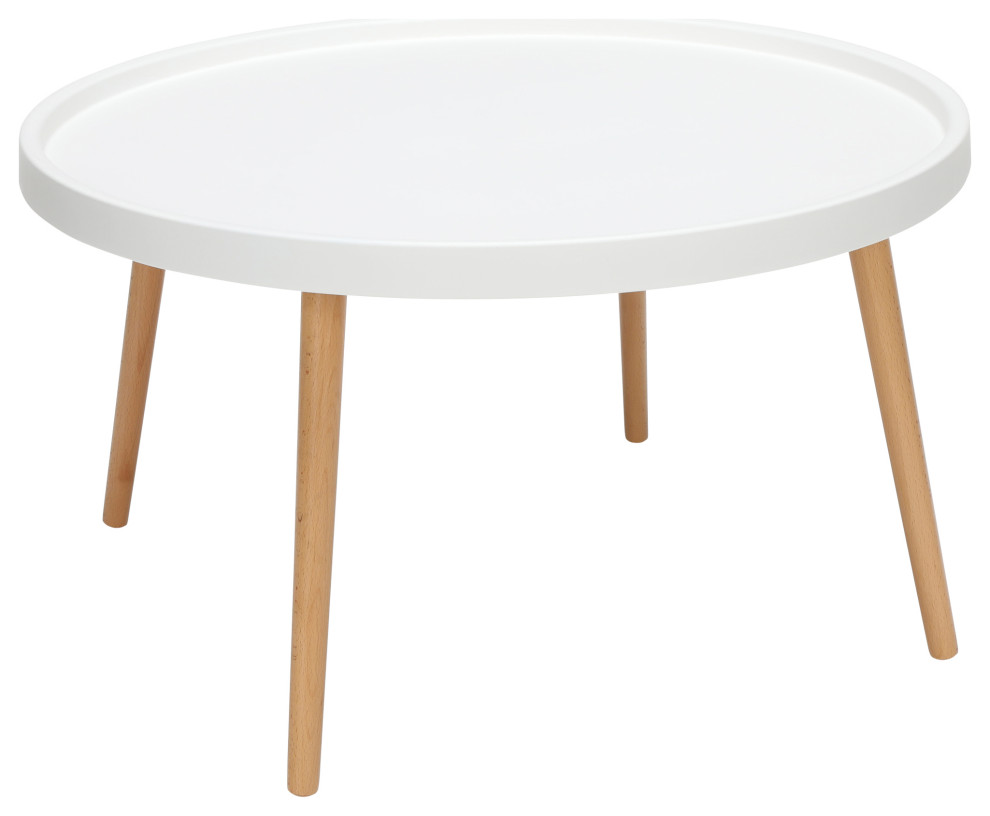 White Plastic Coffee Table Scandinavian Coffee Tables by