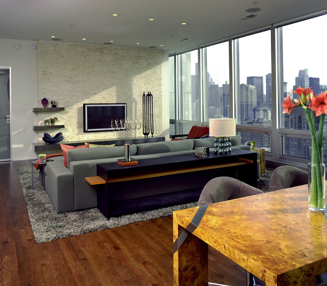 West Side Modernism contemporary-living-room