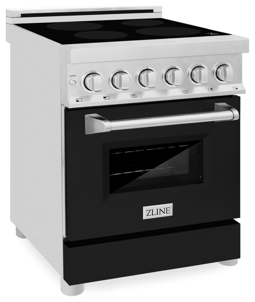 ZLINE 24 Induction Range, Stainless Steel With a Black Matte Door RAIND