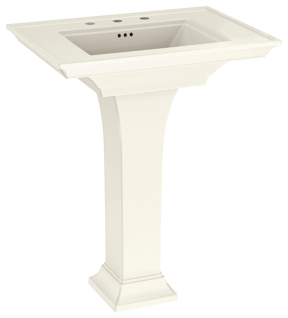 Town Square S Pedestal Sink, 8" Centers