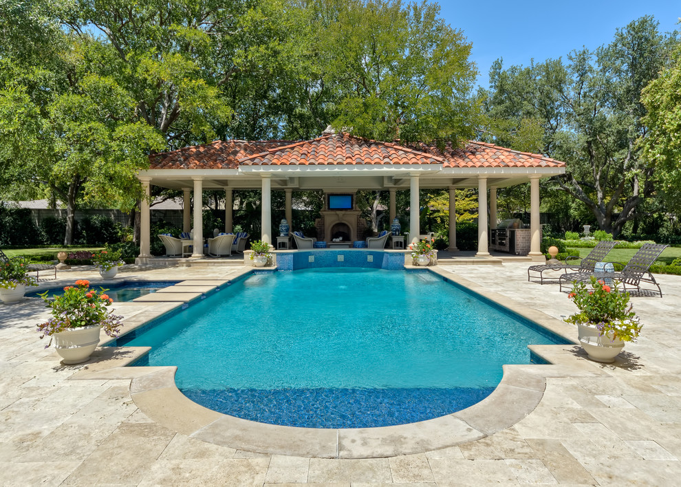 Inspiration for an eclectic pool in Dallas.