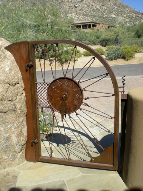 Fencing And Gates Phoenix  Western Style Gate eclectic-home-fencing-and-gates