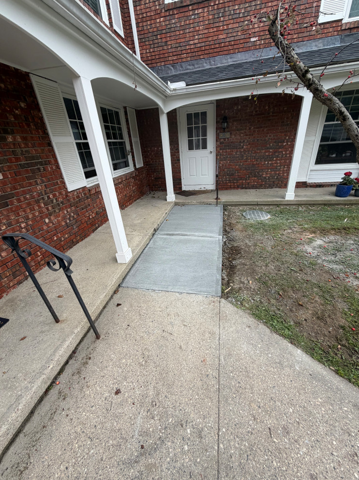 concrete side walk