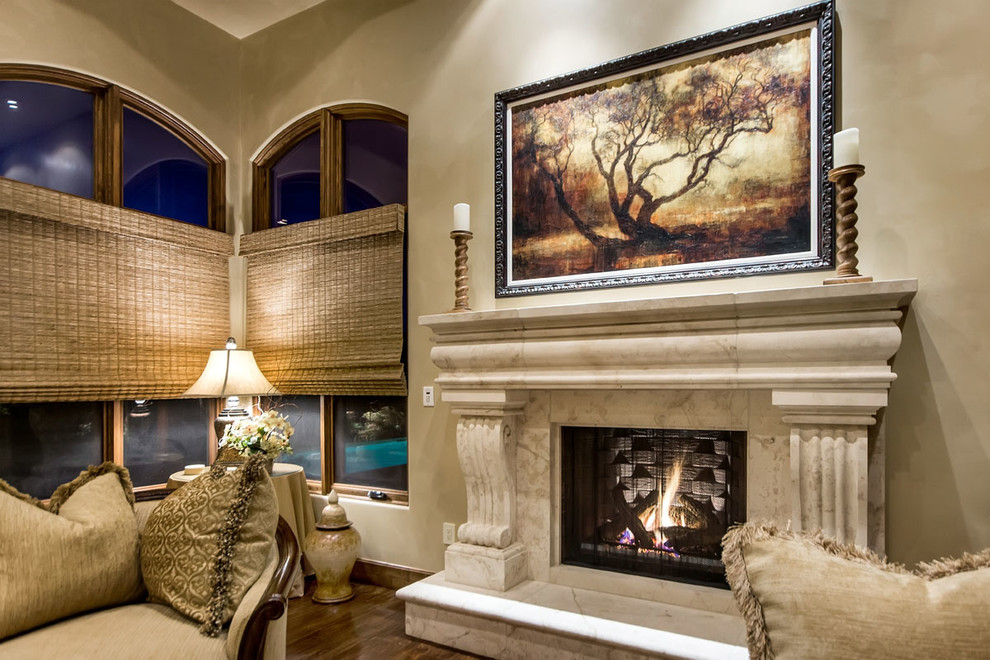 Photo of a mediterranean family room in San Francisco.