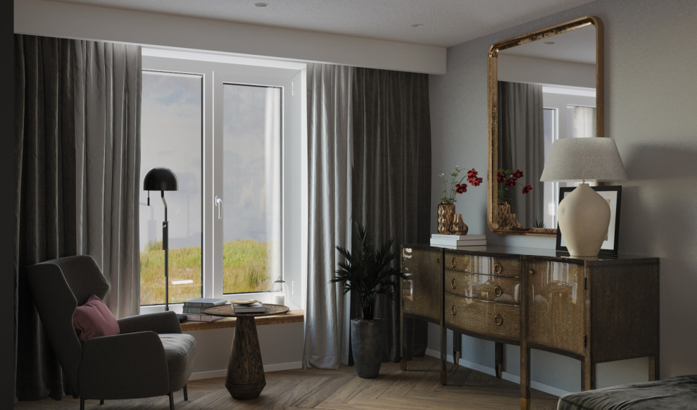 Гостиная в загородном доме