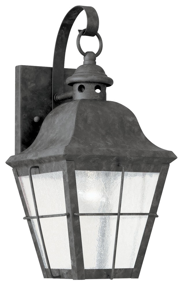 Sea Gull Lighting 1-Light Outdoor Lantern, Oxidized Bronze