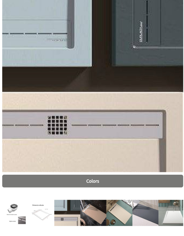 Hidden drain Shower tray