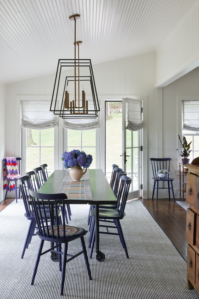Example of a cottage dining room design in Philadelphia