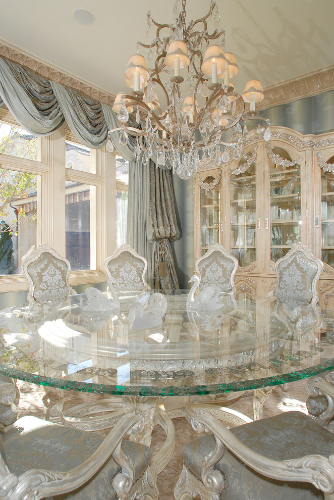 French Chateau - Traditional - Dining Room - Los Angeles ...