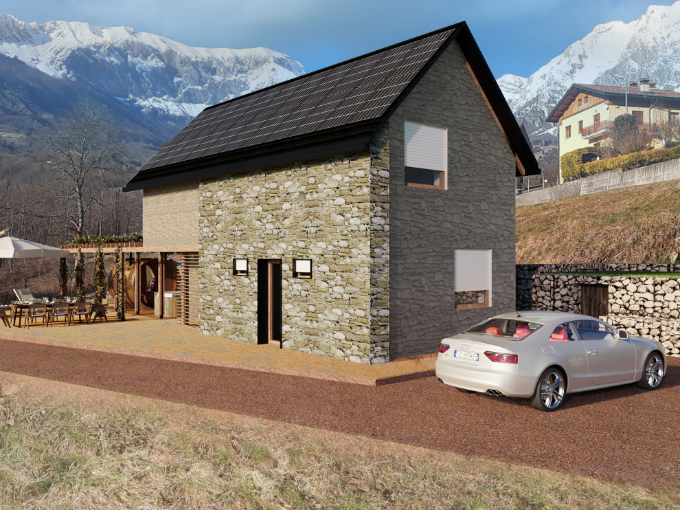 Visualization of Summer house in Pradebon, Italy