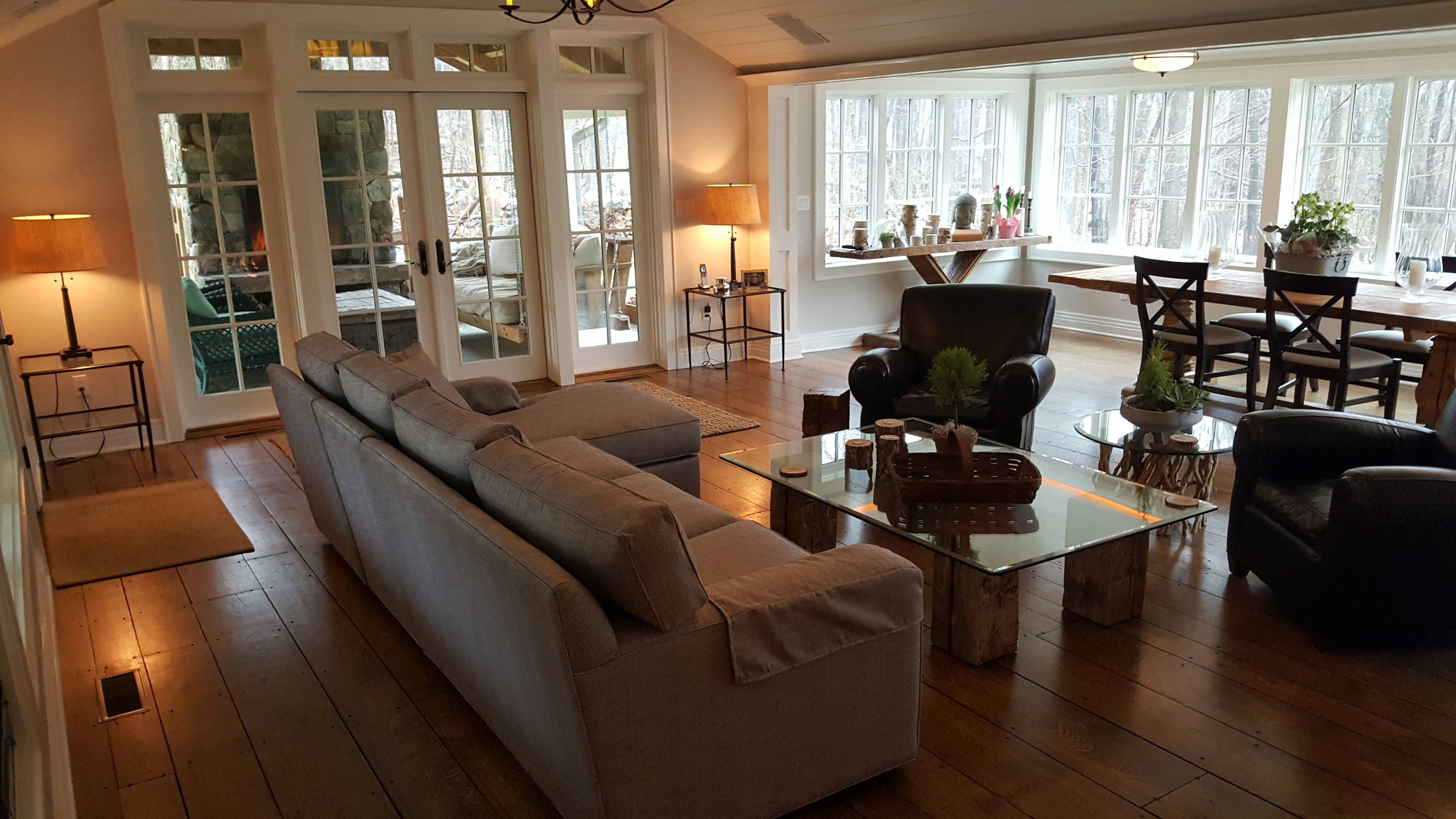Pound Ridge Transitional Farmhouse