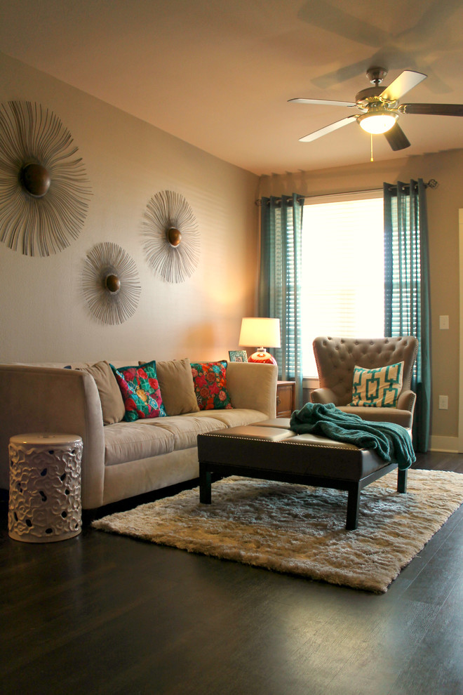 Urban Global Eclectic - Transitional - Living Room - Dallas - by Megan Lopez - Interior Designer