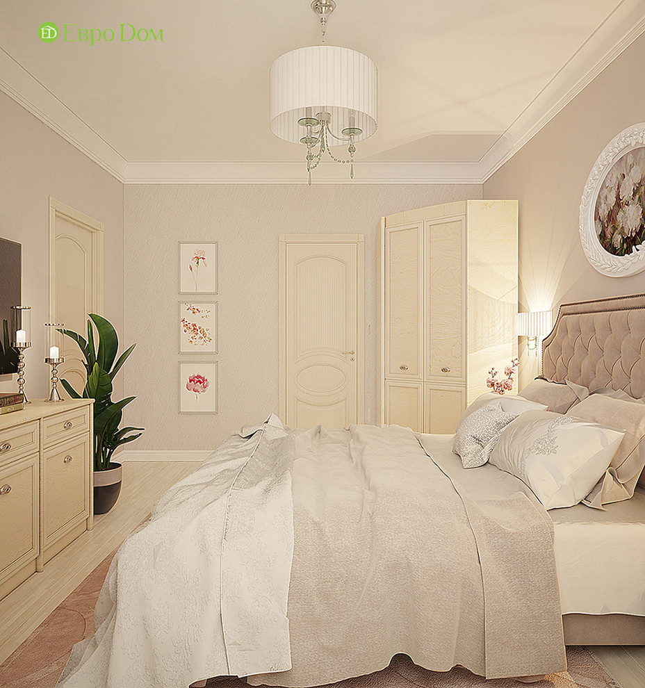 Дизайн трехкомнатной квартиры 81 кв. м в стиле неоклассика. Фото проекта