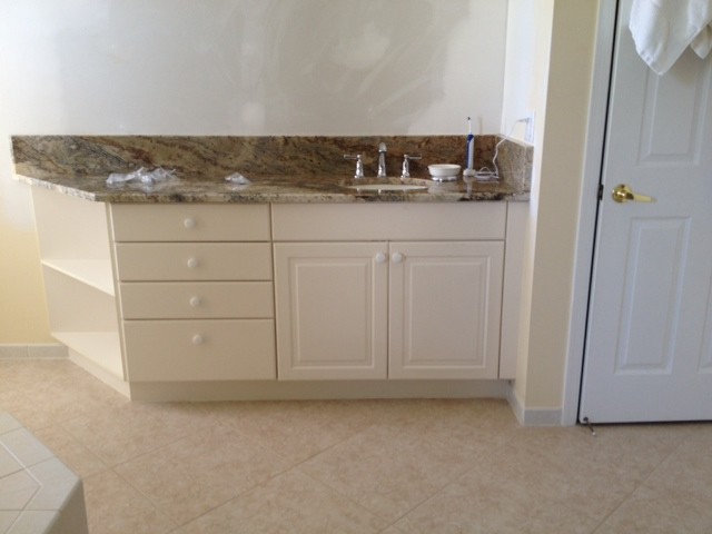 Lisa and Joe's Laundry Room and Master Vanity Reface