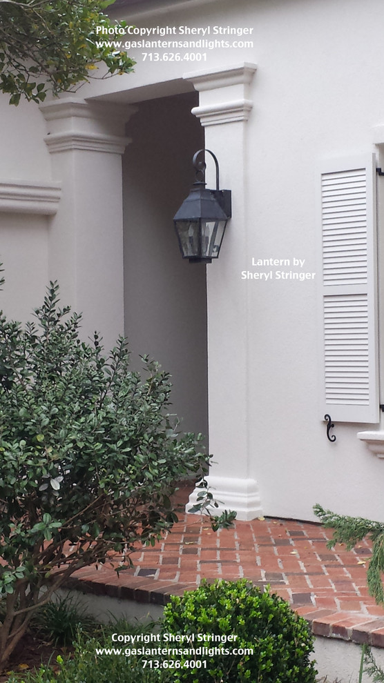 Sheryl's French Style Electric Lantern with Dark Patina Finish