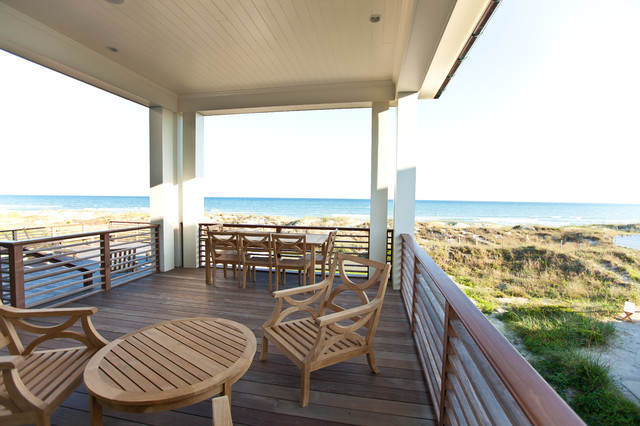 Beach Style Deck maritimt-terrasse