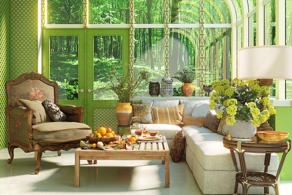 Визуализация зимнего сада