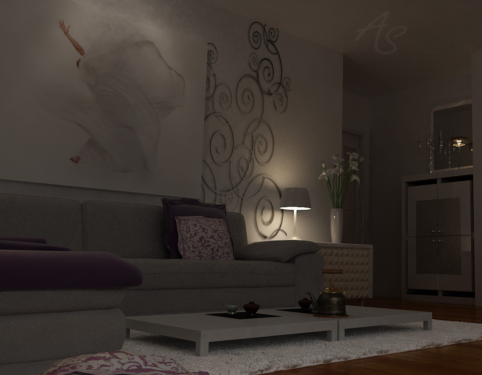 Living room design project (3D Max & Vray) & Refurbishment