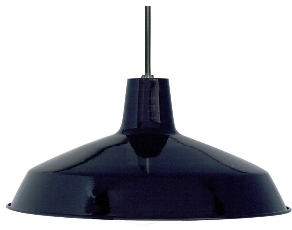 Nuvo Lighting 76/284 1 Light 16"W Pendant - Black