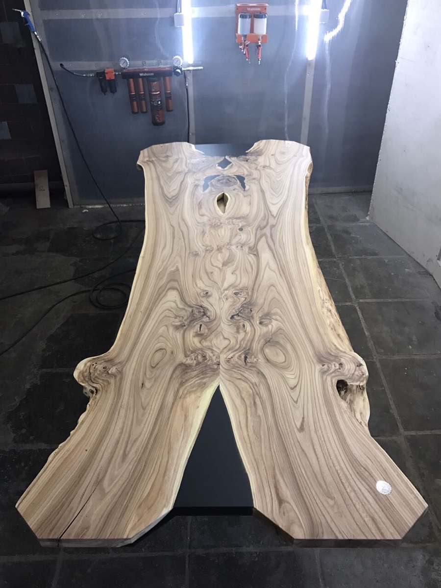 Обеденный стол «Близнецы» из слэбов