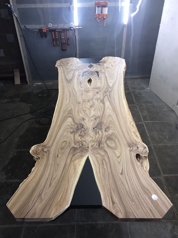 Обеденный стол «Близнецы» из слэбов