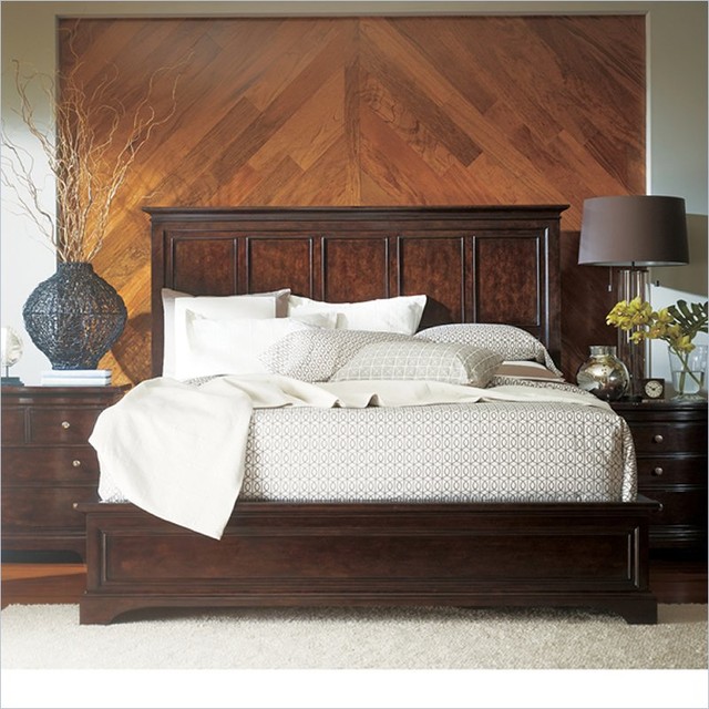 Stanley Furniture Transitional Panel Bed Polished In Sable