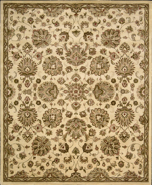 Nourison Jaipur Ivory Area Rug, 9'6"x13'6" Traditional Area Rugs