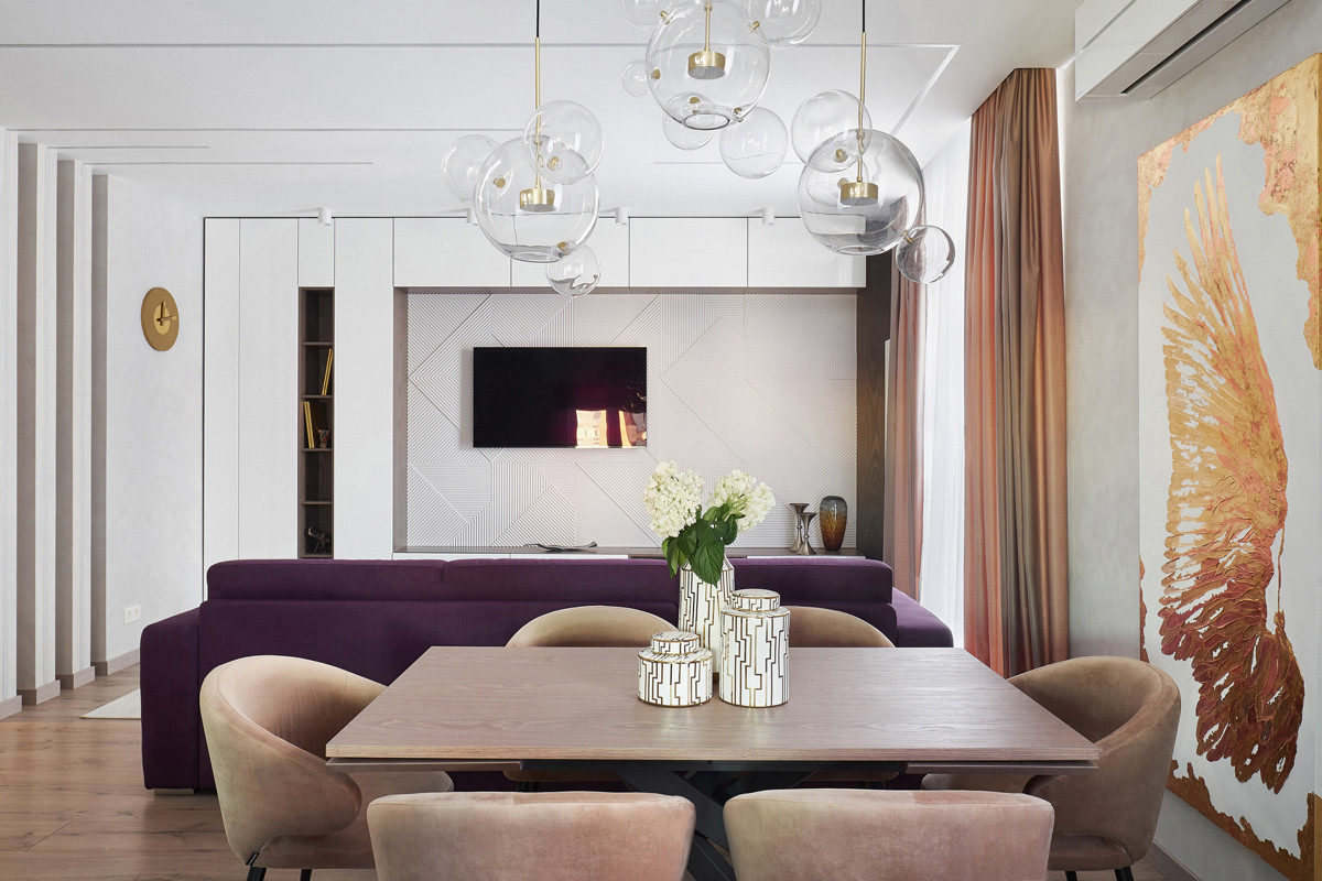 Городская  квартира 180м2 для большой семьи "Классический сюжет"