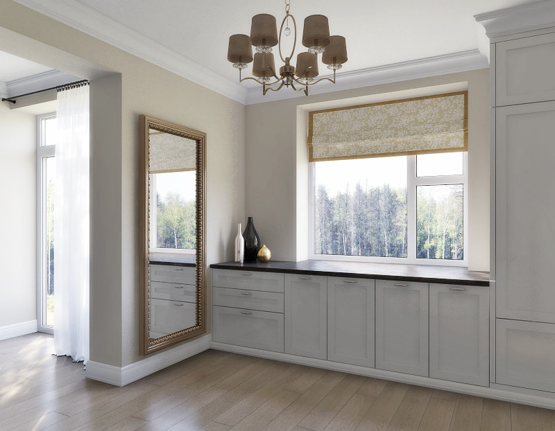 Неоклассика с видом на сосновый лес