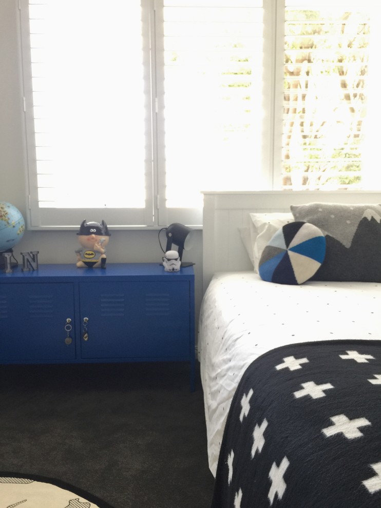 This is an example of a scandinavian kids' room in Sydney.