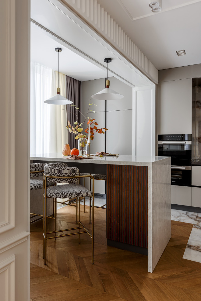 Реализованный дизайн проект квартиры в ЖК "Горный"