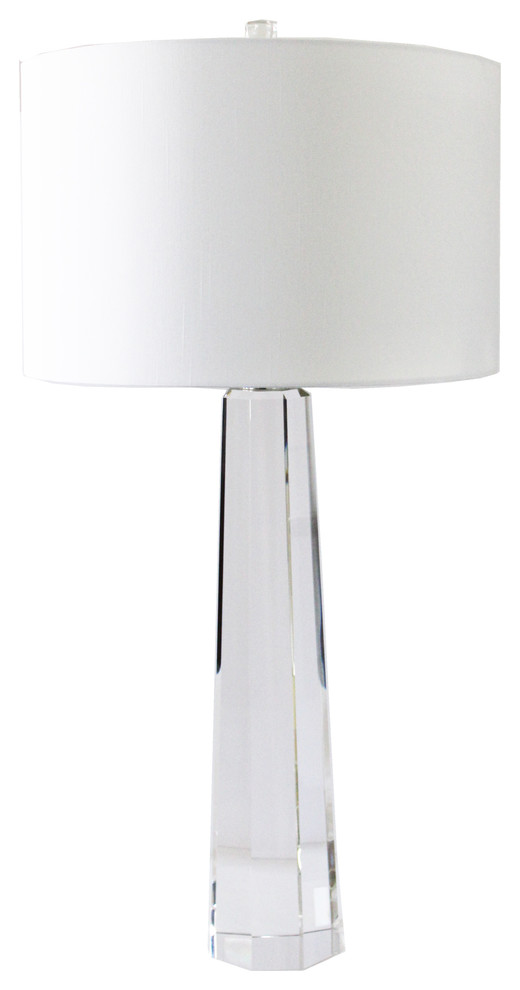 crystal tower table lamp