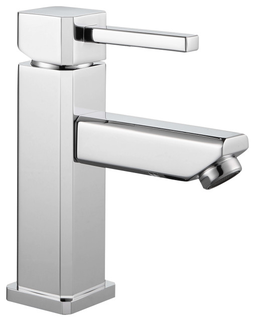 Upc Faucet With DrainChrome Contemporary Bathroom Sink Faucets